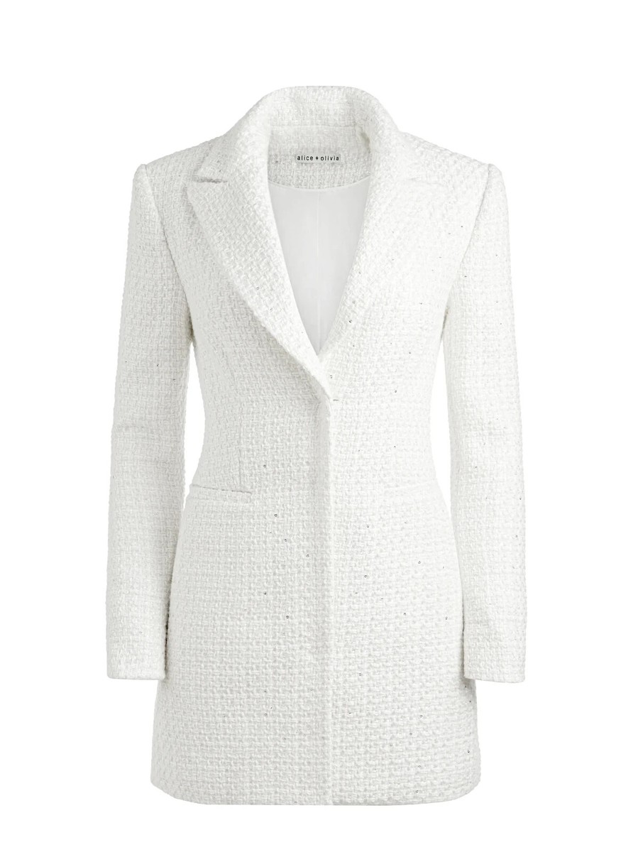 【BAU by Bride And You】OLIVIA Stand collar Aline tweed coat BAU by Bride And You】OLIVIA Stand collar Aline tweed coat
