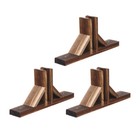 3Pcs Garden Fence Bases Lawn Picket Fence Stand Holder Yard Fence Supply for