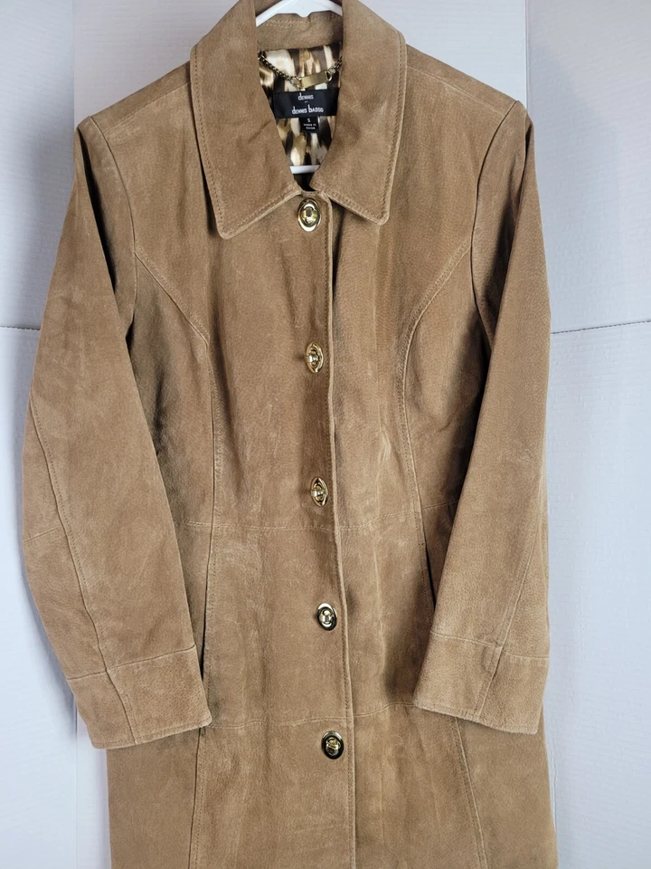 Chaqueta Dennis Basso 100% Cuero con Forro Leopardo 100% POLIÉSTER Talla S Foto 4 de 4