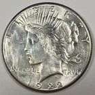 1922-S Peace 90% Silver Dollar - About Uncirculated (AU) KM#150 Cleaned - 6428