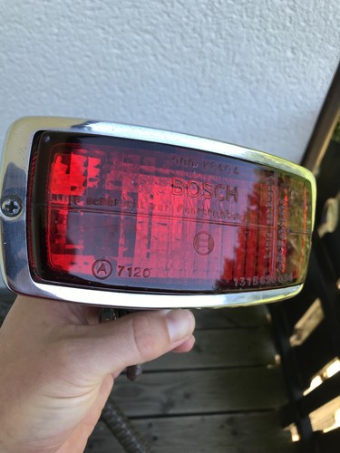 BOSCH K8404 REAR FOG LAMP LIGHT RED CHROME VW BMW MERCEDES BENZ BUS BULLI SL 230 - Picture 2 of 12