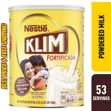 Nestle Klim Fortificada Dry Whole Milk Powder, 3.5 Lb Vitamins A, C ,D Delicious