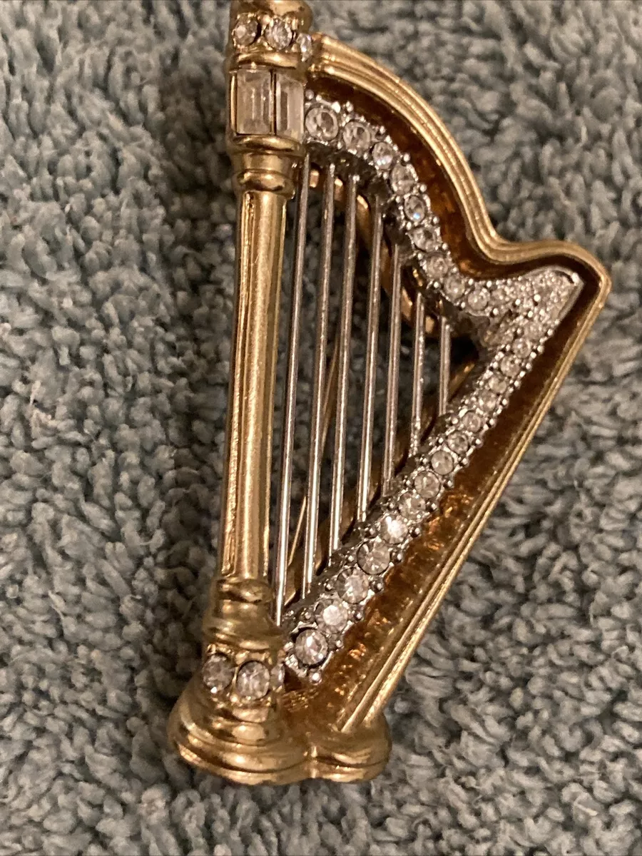 Harp brooch clearance