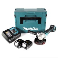 Makita Dga 504 Rtj Akku Winkelschleifer 18V 125Mm Brushless+2X Akku 5,0Ah+Lader