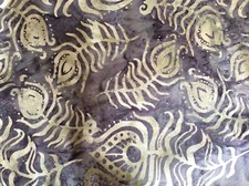 ANTHOLOGY BATIK 9186 -BLUE FLORAL-- BY THE YARD