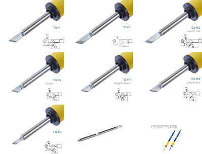 Hakko T12 Series Shape K Soldering Tip, for FM-2027 FM-2028, Composite Type, New