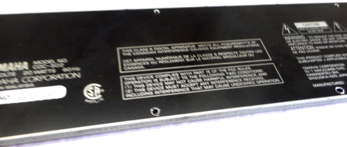 YAMAHA NATURAL SOUND CD PLAYER CDC-502 - BACK METAL COVER - Picture 3 of 5
