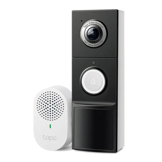 TP-Link - TD25 - Smart Video Doorbell - 2K QHD - Black - Image 2