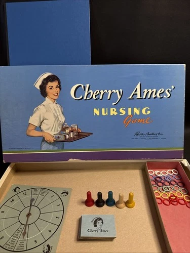 VINTAGE 1959 CHERRY AMES NURSING Board Game Parker Brothers READ