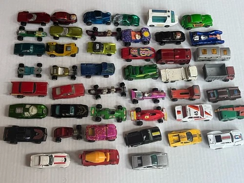 Vintage Hot Wheels Redline Lot of 42 Toy Cars Collectors Case & Other Brands