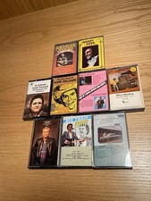 Vintage Lot Of 9 Country Music Cassette Tapes Various Artists