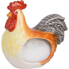 Home Essentials Sunrise Rooster Scrubby Holder with Scrubby