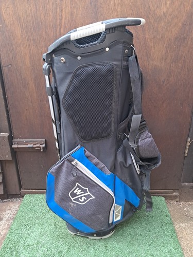 Wilson Staff Exo Golf Stand Bag Black/White/Blue. (#207) - Picture 3 of 11