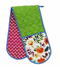Pioneer Woman Willow Casserole Oven Mitt 35"x7.5" Heat Resistant Cotton NEW