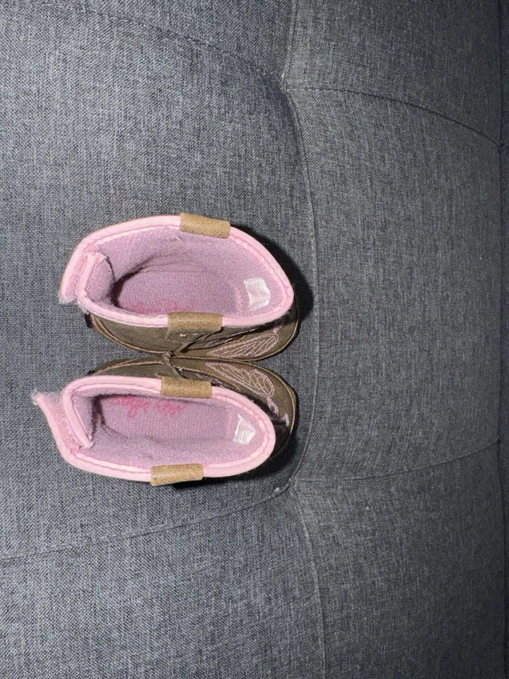 Blazin Roxx Western Gracie Bucker Botas Metálicas Rosa Cruz Infantil Marrón 4421602 Foto 4 de 4