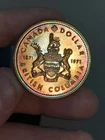 1871-1971 CANADIAN BRITISH COLUMBIA TONED SILVER DOLLAR