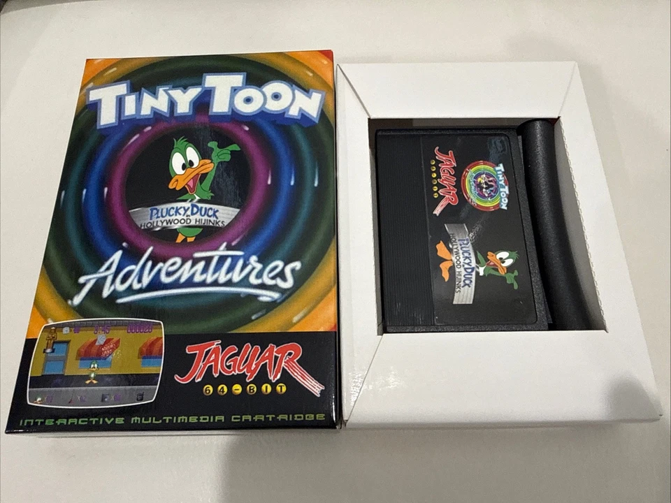 Atari Jaguar Tiny Toon Adventure & Plucky Duck Hollywood HiJinx Set / Pair - Image 4 of 4