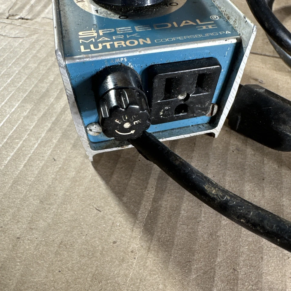 Lutron Electronics Speedial Mark 2 Variable Speed Controller Made In USA Vintage - Image 3 of 4