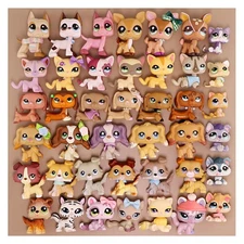 Random 3pcs LPS Pets & 7pcs Accessories LPS Collectable Cats and Dogs Cute Toys