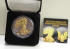 2021 American 1 OZ Silver Eagle Coin BLACK RUTHENIUM w/ 24K Gold Detail