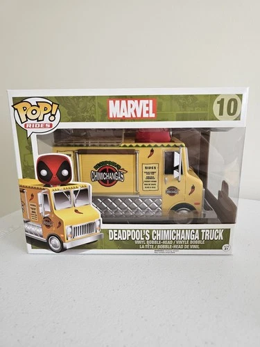 Funko Pop! Rides Marvel Deadpool's Chimichanga Truck with Deadpool #10 - READ