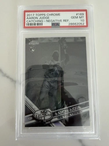 2017 Topps Chrome - Aaron Judge #169 Negative Refractor (RC) PSA 10!
