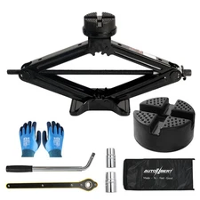 Scissor Jack 3 Ton Steel Scissor Car Lift Jack Kit with Lug Wrench Heavy Duty