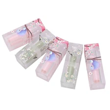 5pcs DIY Lip Balm Container Tubes with Cap Empty Cosmetic Lipstick Tube