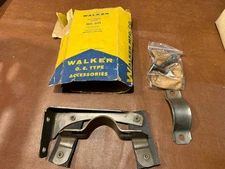 NOS WALKER B8A-5259-A/B EXHAUST PIPE HANGER BRACKET KIT 1958 6 CYL RH