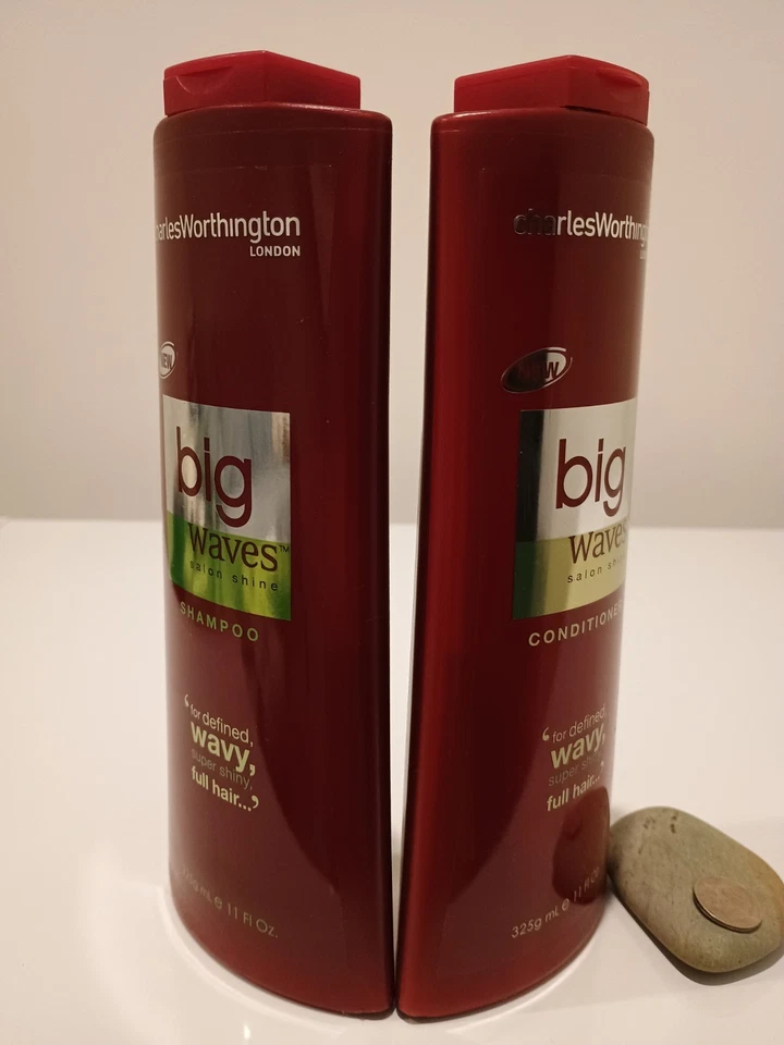 Juego de champú + acondicionador Charles Worthington Big Waves 2 piezas dúo 11 oz cada uno raro Foto 4 de 4