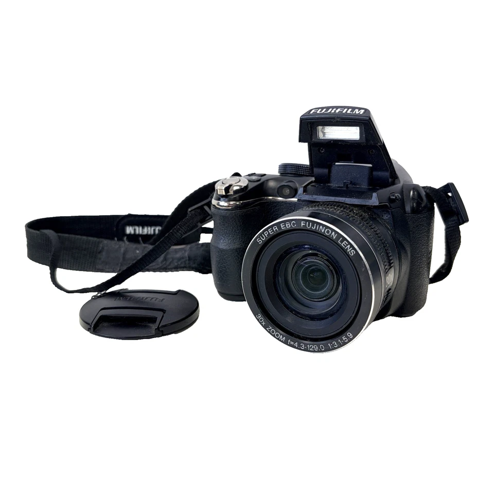 Fujifilm FinePix S4000 14MP Digital Bridge Camera 30x Zoom Black + 16GB SD Card, photo 3 of 5