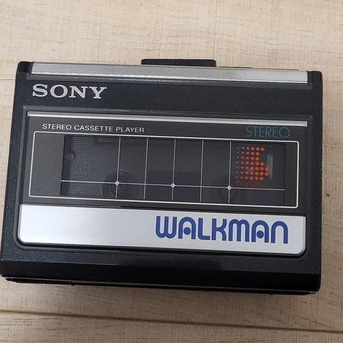 Sony Walkman WM-41 Stereo Cassette Player Black Vintage Portable Audio Needs TLC