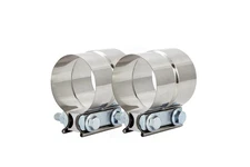 2PCS 1.5" Lap Joint Band Clamps,Exhaust Muffler Clamp, Exhaust Pipe Clamps pr...