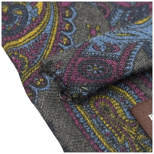 Cravatta Robert Talbott XL Best of Class Paisley Lana 66,5" X 3,5" Italia Vintage - Foto 8 di 9