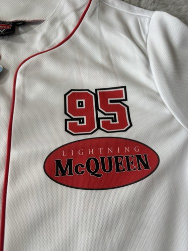 Disney Pixar Cars Lightning McQueen Jersey Size Medium - Picture 5 of 12