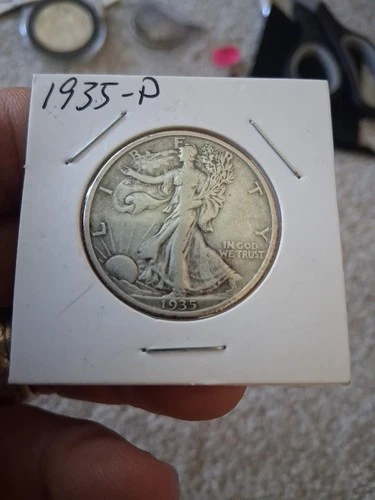 1935 P Walking Liberty Silver Half Dollar. Great Deal, See Details