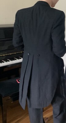 Christian Dior　美品　 黒スーツ　フランス製 full Christian Dior Monsieur paris ny size 31 tail coat tuxedo