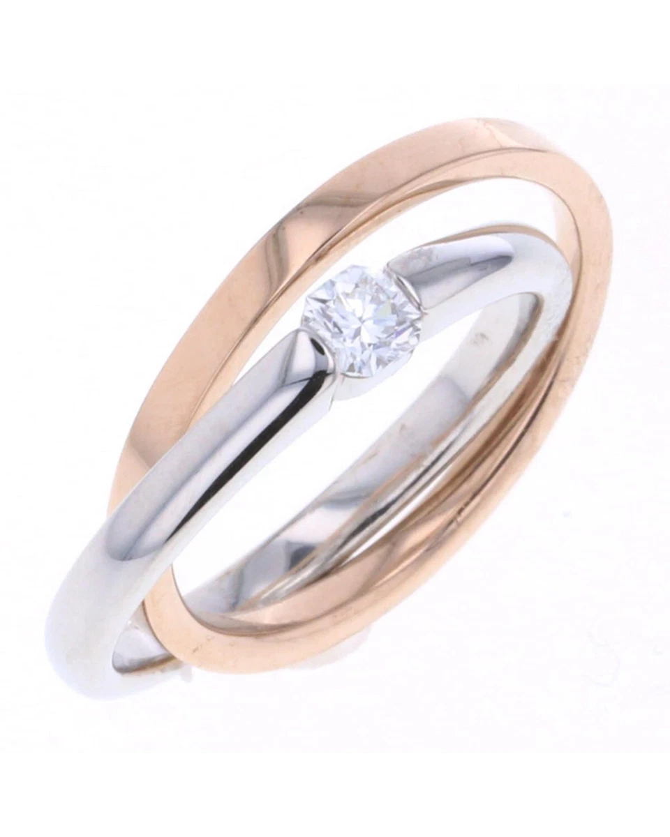 Pre Loved Other Double Band Diamond Ring in SA Condition eBay