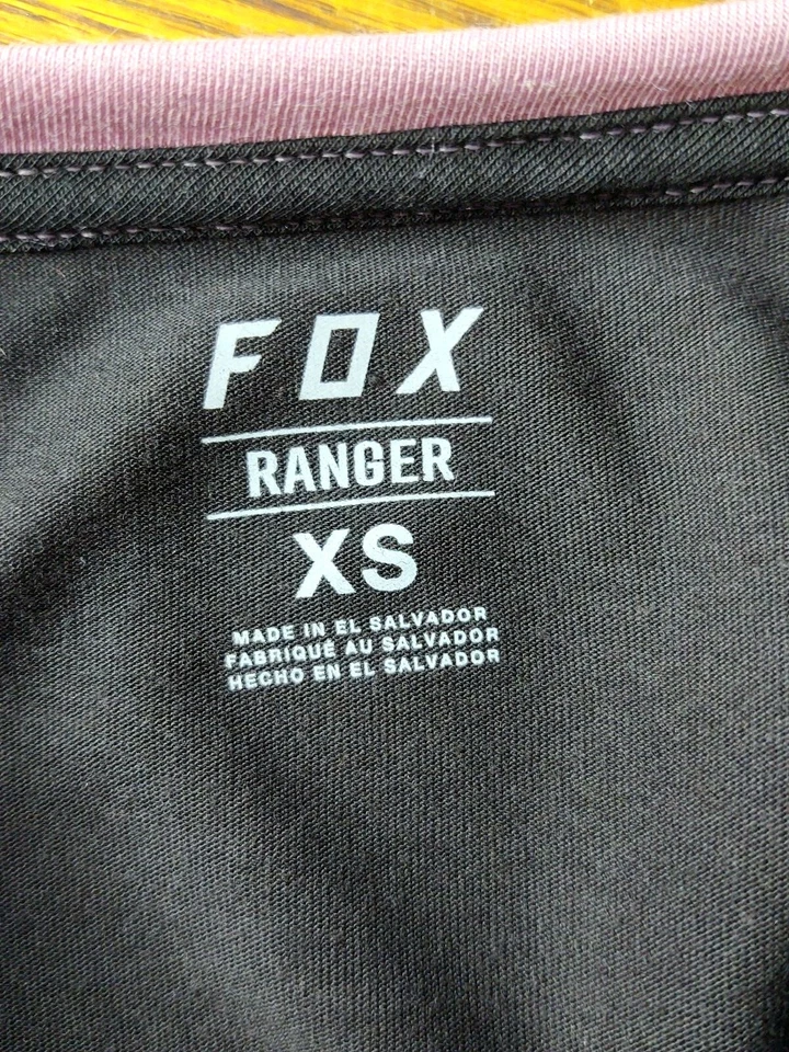 Fox Racing женщин размер XS Ranger Dr черный и фиолетовый матовый 3/4 рукав Джерси новый с Ярлыками - Изображение 4 из 4