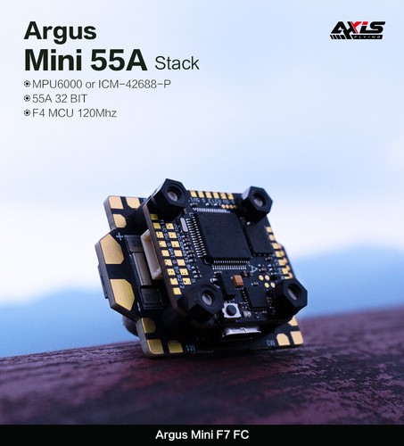 Axisflying Argus Mini 55A Stack F7 Pro Flight Controller MPU6000/ICM-42688-P ESC - Photo 11 sur 16