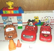 LEGO Duplo Blocks Set Disney Mickey's Workshop & Lightning McQueen Mickey Mouse 