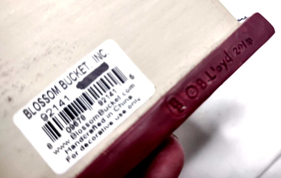 Letrero de escritorio de resina cubo flor regalo Friends Lifes B Lloyd 2010 placa Foto 4 de 4