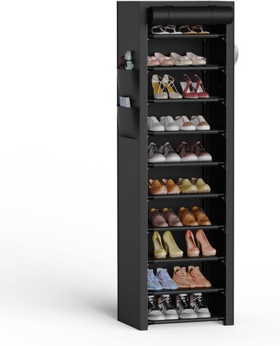 Vertical Narrow Shoe Rack Organizer Tall Shoe Rack for Closet Entryway
