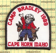 BSA SNAKE RIVER COUNCIL CAMP BRADLEY 1989 PATCH