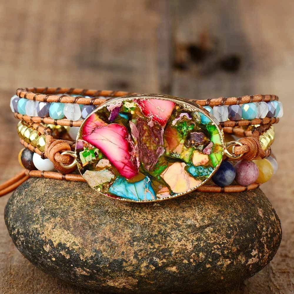 Leather women's hotsell wrap bracelets