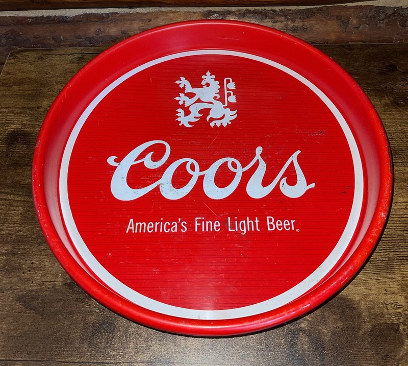 Coors Serving Tray - Vintage - America's Fine Light Beer - 13”