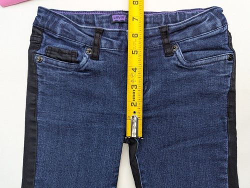 LOT x 3 = (2 x Levis) + (1 x Sonoma) Kids Jeans, Girls 7-Reg, Blue, Pink Skinny - Picture 7 of 20