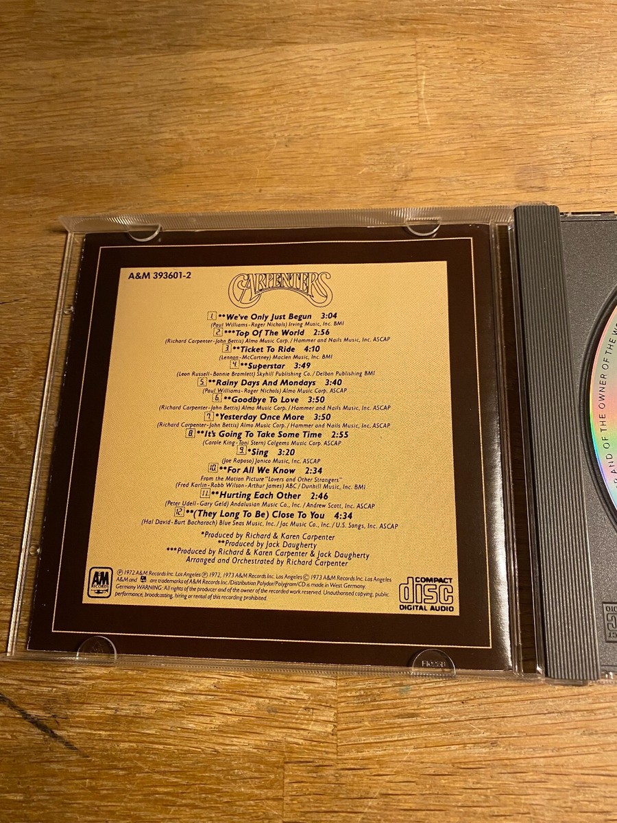 洋楽 CD マスター カーペンターズ ほぼ全曲網羅12枚セット