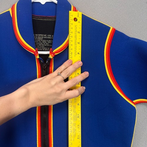 VTG Retro Connelly Ski's Neoproene Watersports Shorty Wetsuit Size M Rainbow - Picture 7 of 17