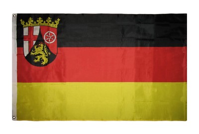 Rhineland Palatinate Flag 3x5 ft Germany German State Coat of Arms